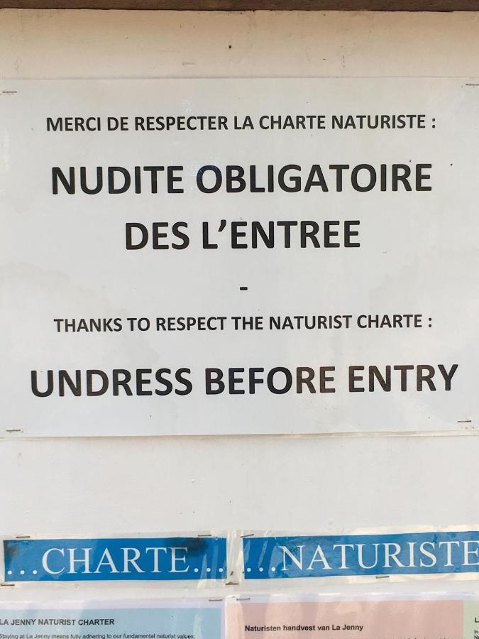 Chalet Orange Naturiste La Jenny Le Porge Eksteriør bilde